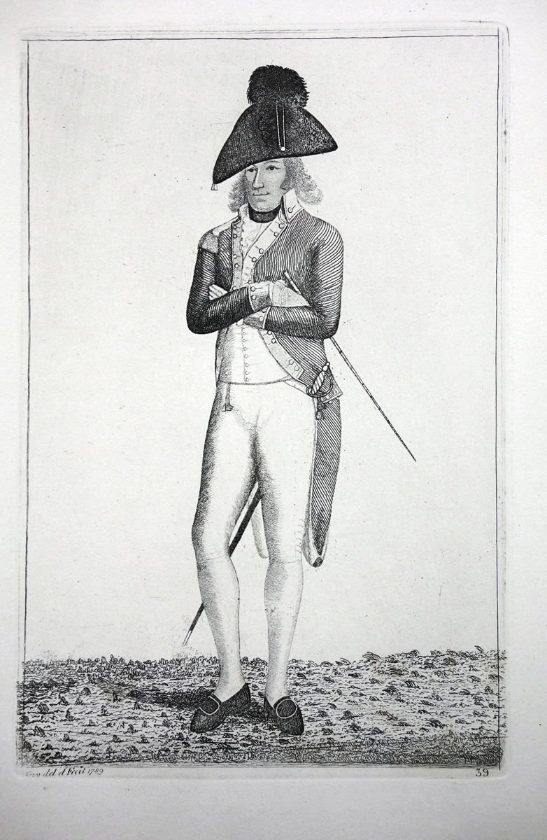 The Right Honourable Colonel Lenno  John Kay etching 18c