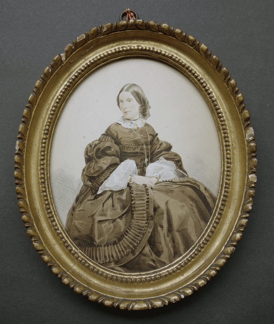 Victorian watercolour Mrs Bourchier Toke Wrey