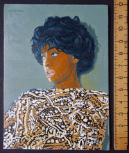 Load image into Gallery viewer, Soul Singer oil painting by Simon Vanderlaan