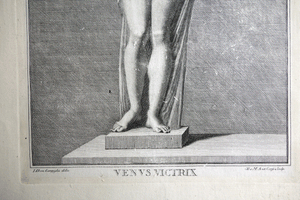 Venus Victrix 18c engraving Campiglia  eng. by Corfi