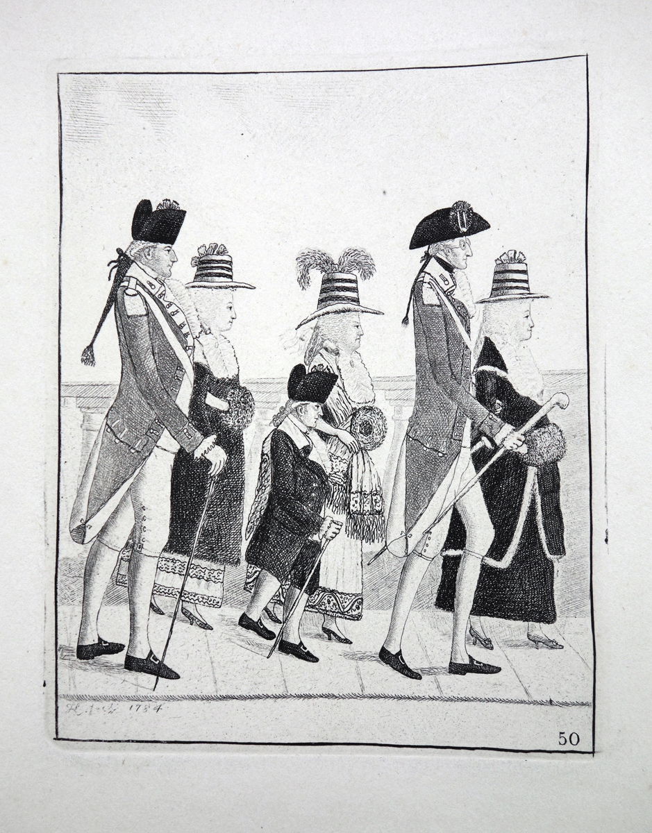 William Doyle, Samuel Sone and William Foster   John Kay etching 18c