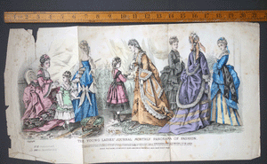 Paris Fashions from The Young Ladies Journal English Fashion plates x 9 Monthly  and Panorama