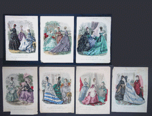 Load image into Gallery viewer, Paris Fashions from The Young Ladies Journal 19C English Fashion plates 7 in total