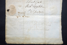 Load image into Gallery viewer, British Military discharge certificate for Richard  Appletree  41st signed George Monro 1788