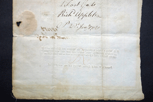 British Military discharge certificate for Richard  Appletree  41st signed George Monro 1788