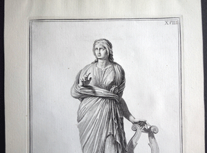 Musa 18c engraving Campiglia eng by Mogelli