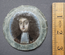Load image into Gallery viewer, 17th century gentleman oil miniature