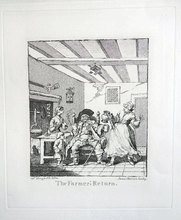 Load image into Gallery viewer, Receipt for March to Finchley and The Farmers Return Hogarth