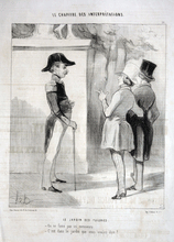 Load image into Gallery viewer, Daumier lithograph the Tuileries Gardens