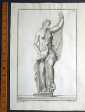 Load image into Gallery viewer, Leda and the Swan 18c engraving  Campiglia eng. by Mogelli