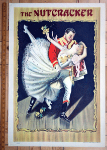 Nutcracker ballet theatre poster Stafford and Co. 1930s lithograph