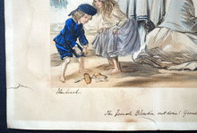 Load image into Gallery viewer, Scene at Sandbath chromolithograph John Leech Punch cartoonist