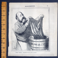 Load image into Gallery viewer, Daumier lithograph Damned flag! (Henri comte de Chambord) from ‘Actualites’