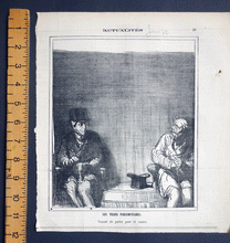 Load image into Gallery viewer, Daumier lithograph  The parliamentary trains: One was for, the other against ...from ‘Actualites’