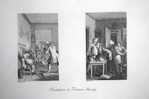 The Weighing House and Frontispieces to Tristram Shandy Hogarth engravings